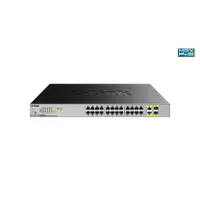 D-Link DGS-1026MP 26-portos Gigabit PoE kapcsoló 24 x PoE port 2x combo RJ-45 és SFP