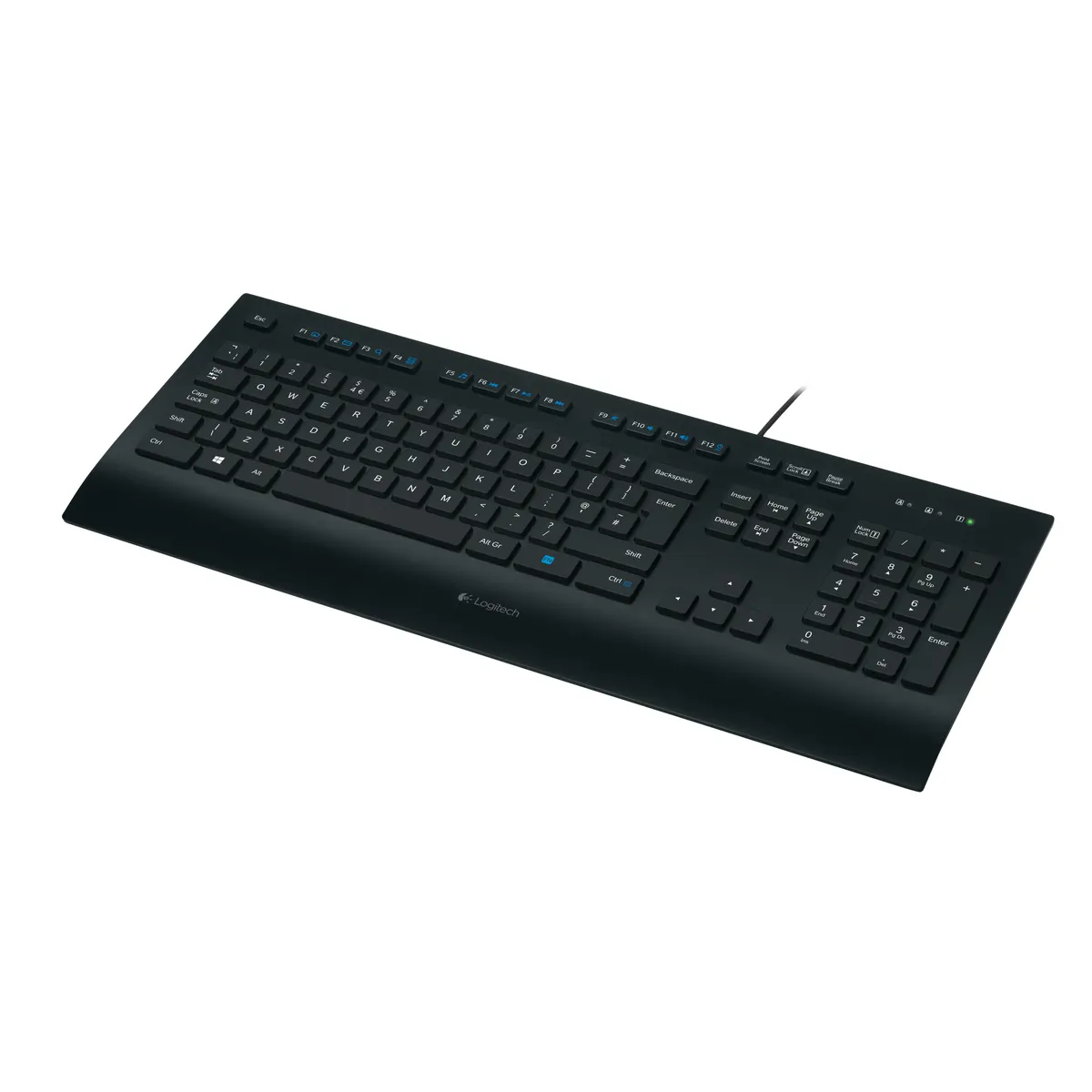 Logitech 920-008669 K280e USB vezetékes 104 billentyűs QWERTZ csuklótámasz fekete #1
