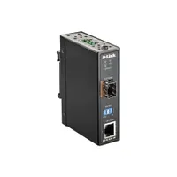 D-Link DIS-M100G-SW ipari média konverter 1x 100/1000BASE-T port, 1x SFP port, -40...70 °C, IP30, DIN sínre/falra szerelhető