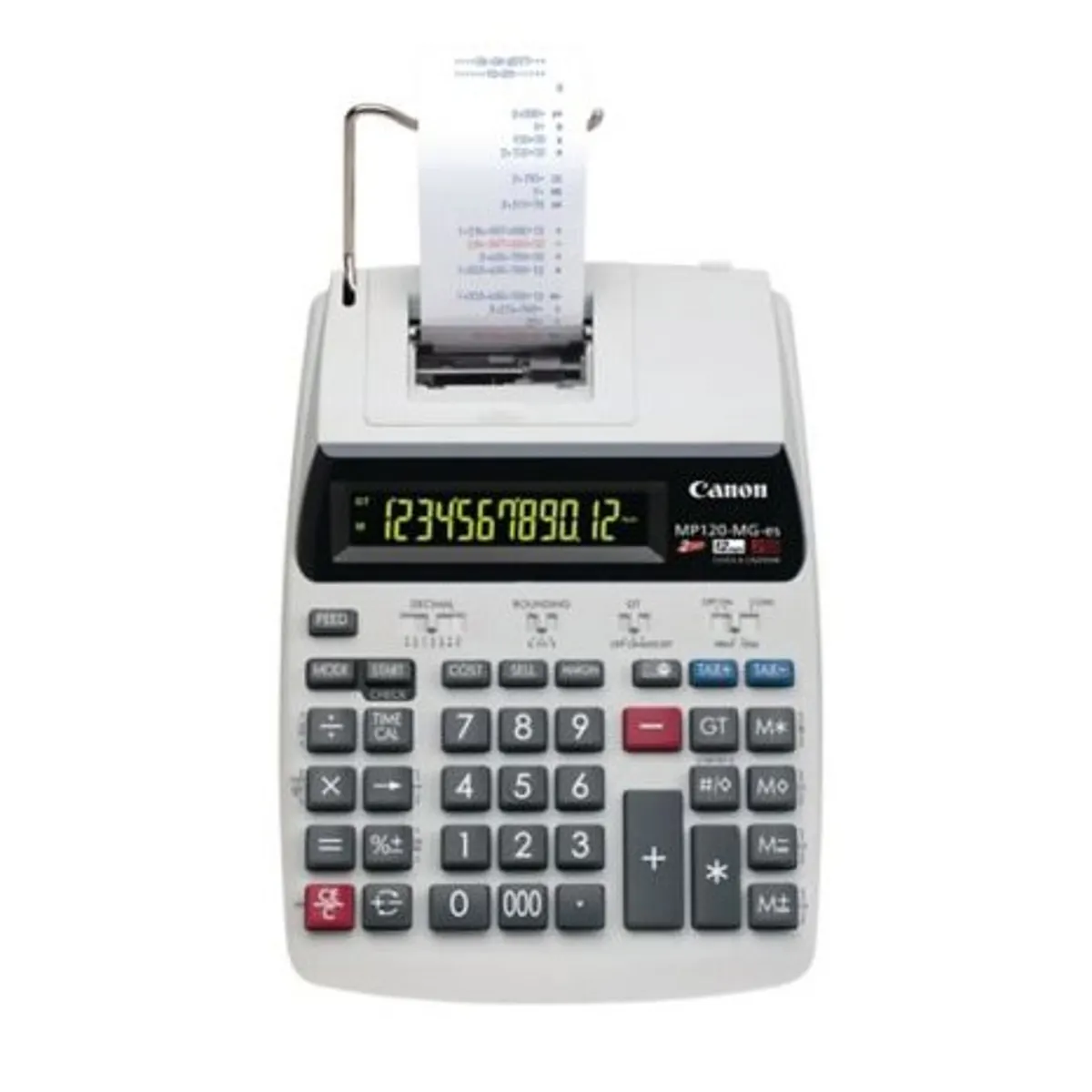 Canon 2289C001 MP120-MG-ES II 12 számjegy, 1 soros kijelző, dönthető kijelző, háttérvilágítású kijelző, festékszalag, 2 lpm, adószámítás, váltóáram, fehér #1