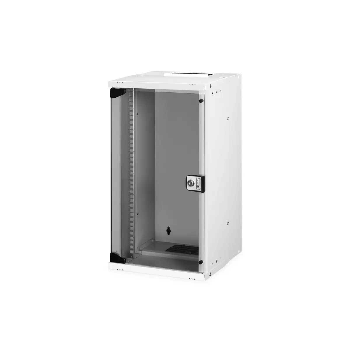 Assmann DN-49104 12U falra szerelhető állvány IP20 kábelvezetés számítógépkeret sínek biztonsági kulcs szürke #1