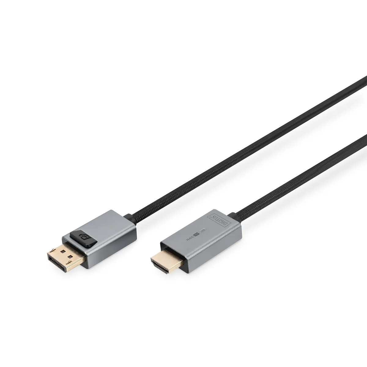 Assmann DB-340202-018-S DP/HDMI kábel LED alumínium ház aranyozott 1,8 m #1