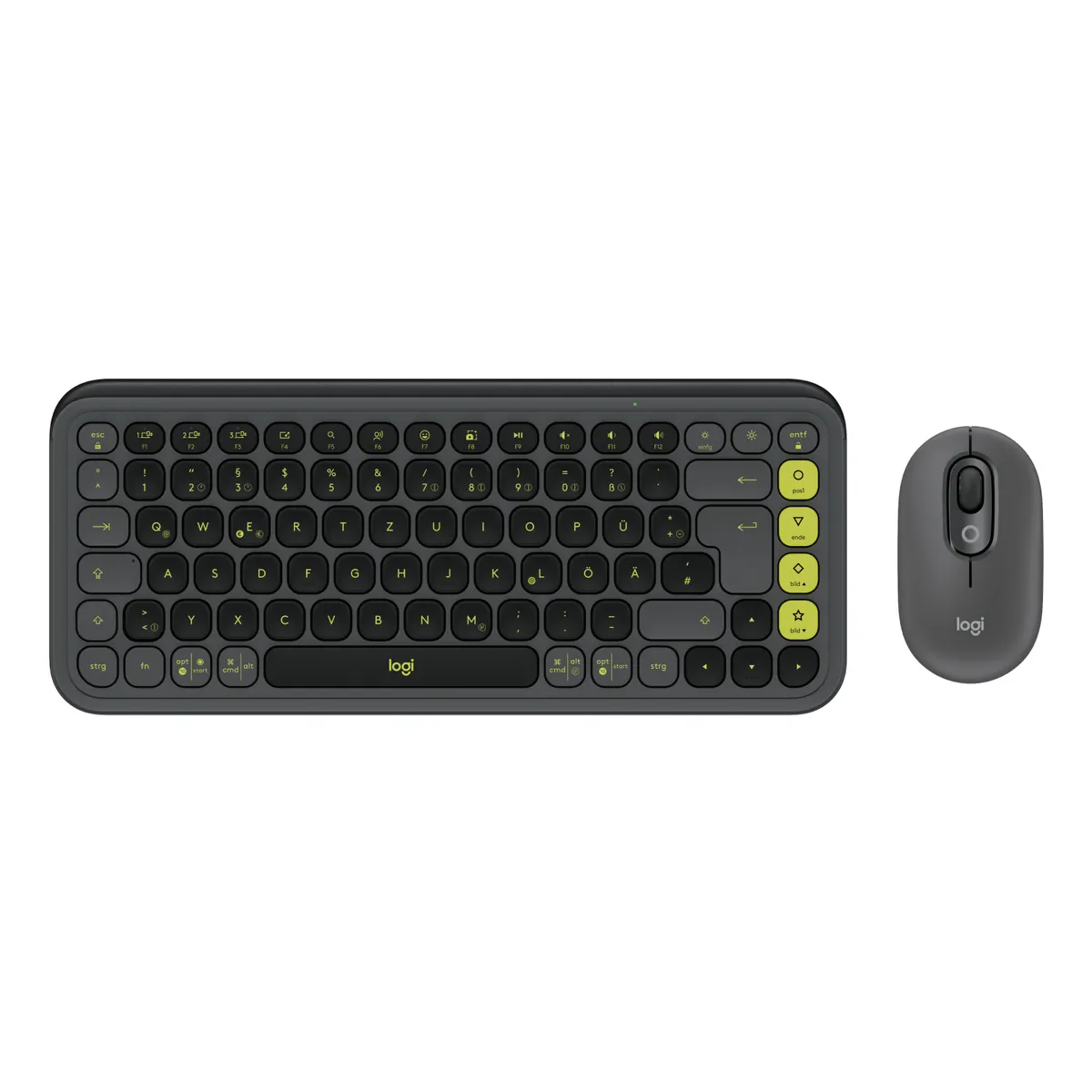 Logitech 920-013106 POP Icon Combo mini bluetooth billentyűzet egér grafit és zöld qwertz #1