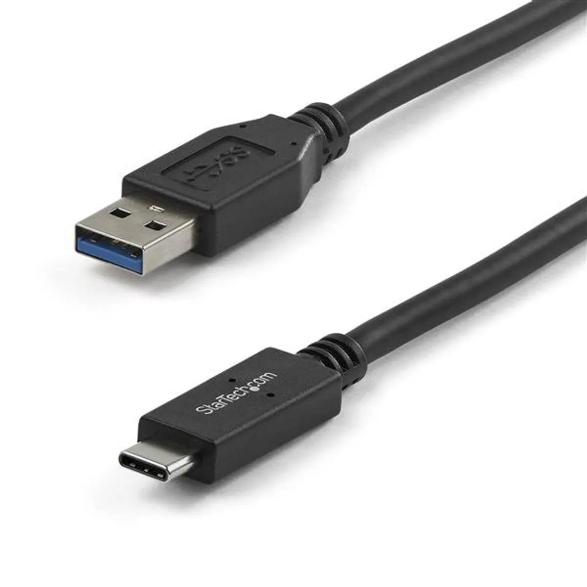 Startech.com USB31AC1M USB-C és USB-A kábel 1 m USB 3.2 Gen 2 10 Gbps nikkel burkolás fekete #1