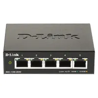 D-Link DGS-1100-05V2-E 5-portos Gigabit menedzselt kapcsoló 802.1Q VLAN QoS IGMP snooping Web management