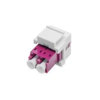 Assmann DN-96019-1-K LWL LC-LC-DUPLEX-COUPLER multimód OM4 lila keret