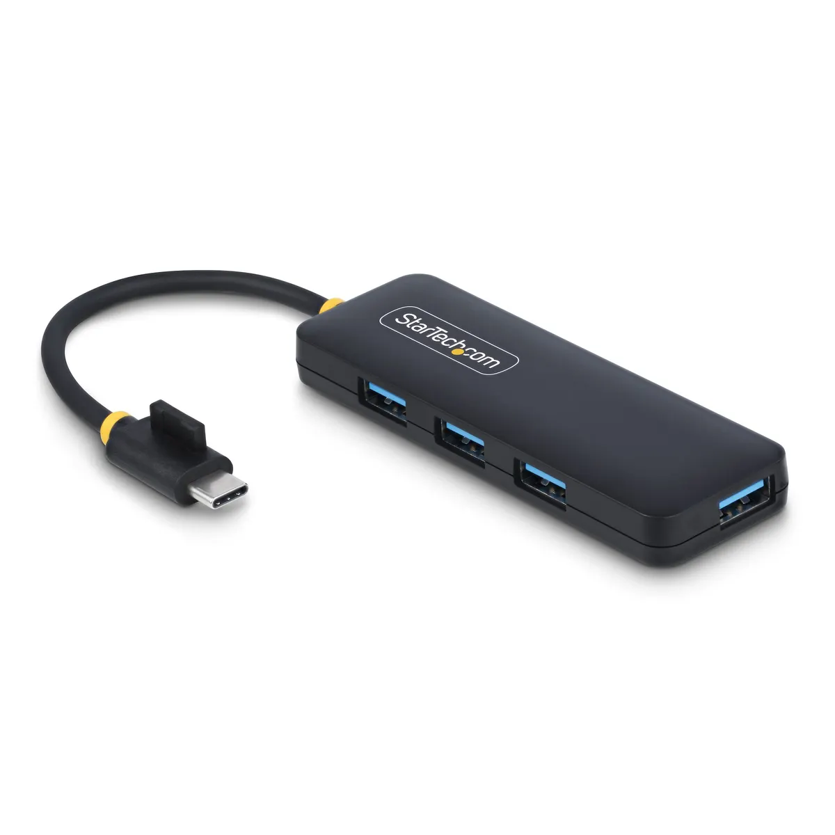 Startech.com H5C4A-USB-HUB 4-portos USB-C hub USB 3.2 Gen 1 Type-C bemenet USB-A 3.2 Gen 1 5 Gbps bus-powered fekete műanyag ház #1