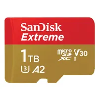 Sandisk SDSQXAV-1T00-GN6MA Extreme microSDXC 1TB A2 U3 V30 190 MBps 130 MBps adapterrel
