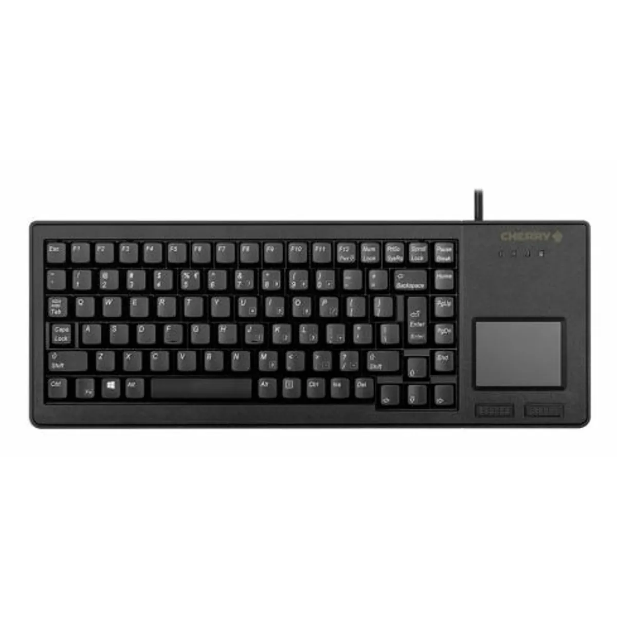 Cherry G84-5500LUMPO-2 75 százalékos formátum, 89 billentyű, vezetékes USB, mechanikus kapcsoló, QWERTY, 2,5 m kábel, fekete #1