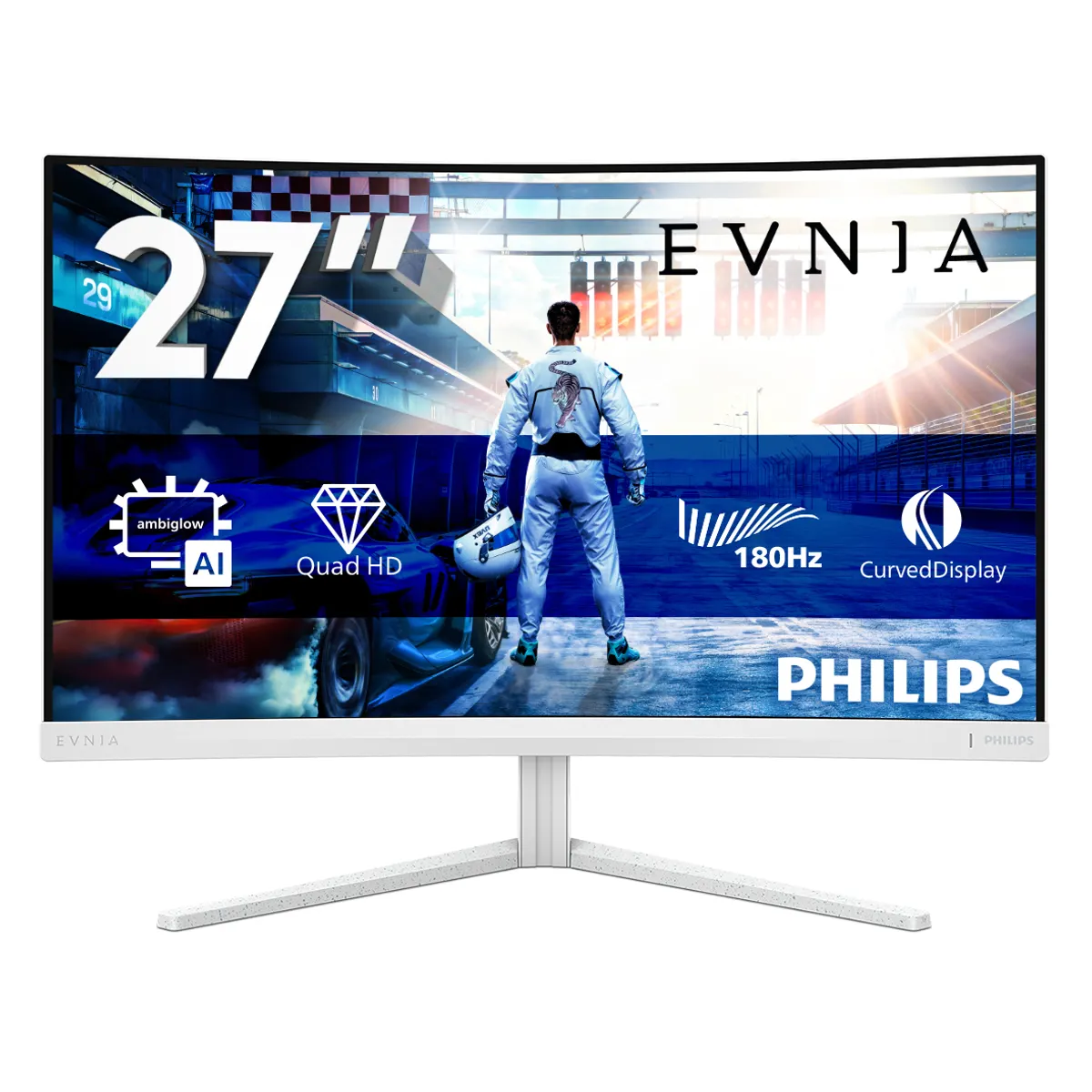 Philips 27M2C5501/00 Evnia 5000 27" qhd 2560x1440 180 Hz 0,5 ms mprt fast va hdr10 hdmi 2.0 dp 1.4 fehér #1