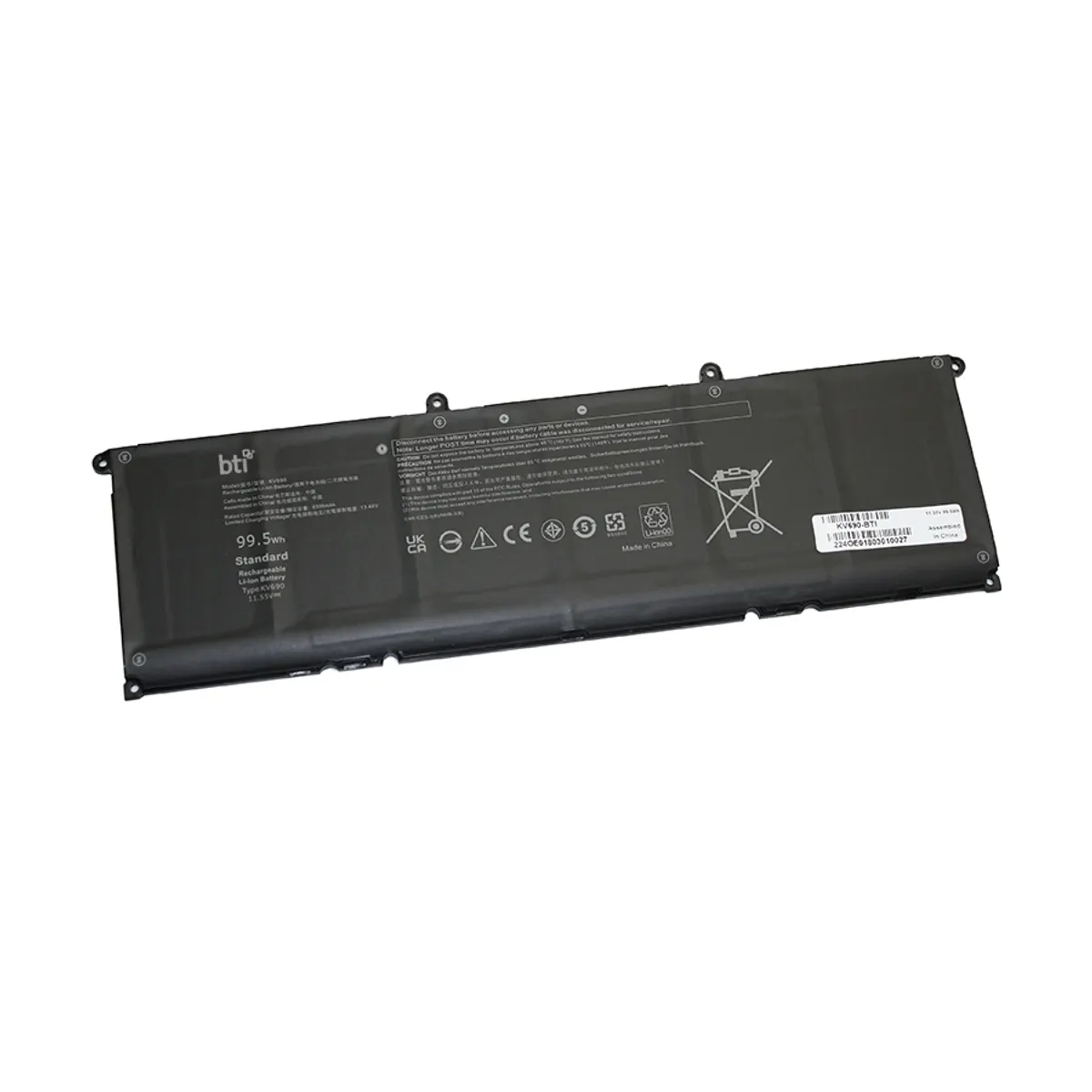 Origin storage KV690-BTI akkumulátor 11,55 V Li-ion 100 Wh 8615 mAh Fekete #1
