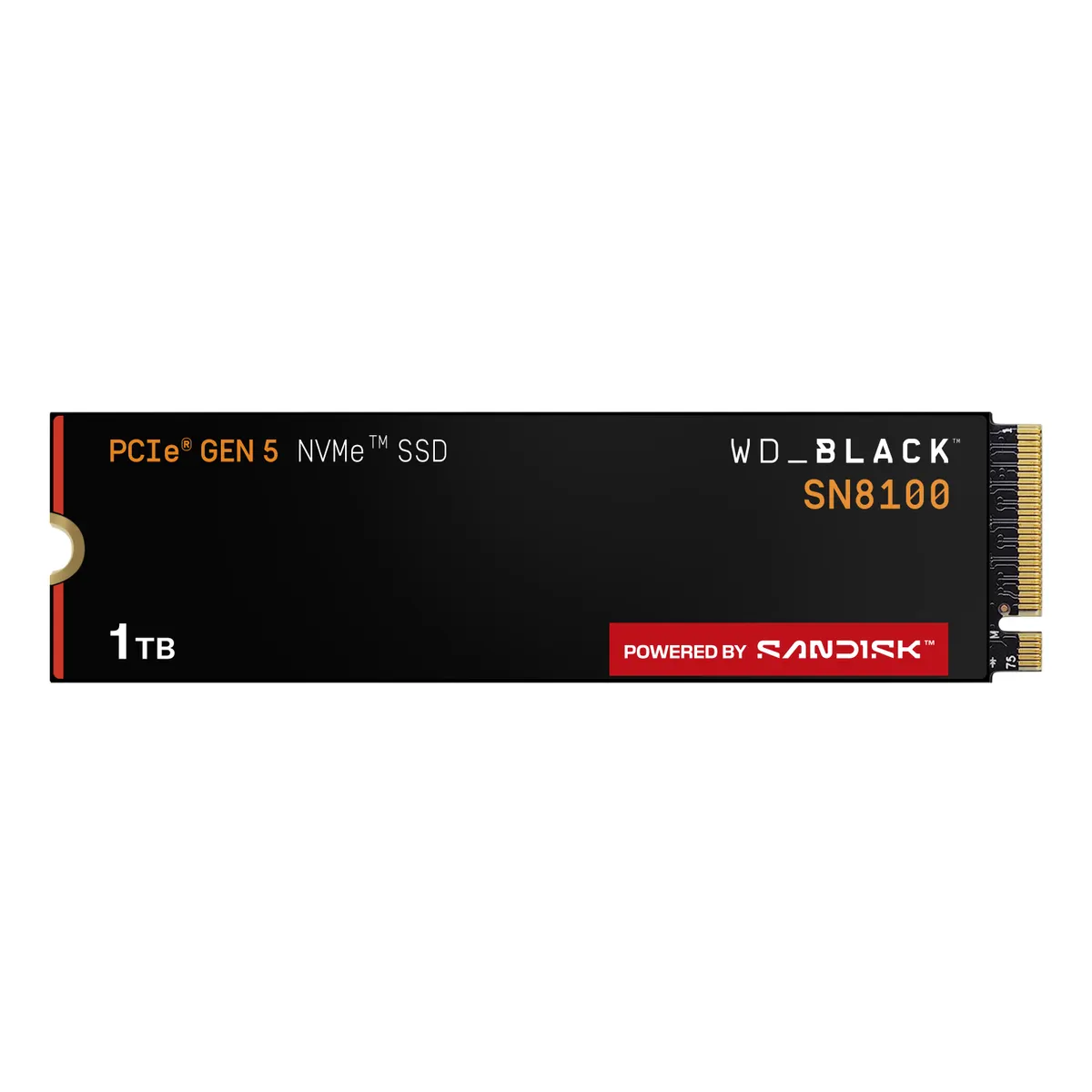 Sandisk WDS100T1X0M-00CMT0 SSD Black SN8100 1TB NVMe M.2 PCIe 5.0x4 #1