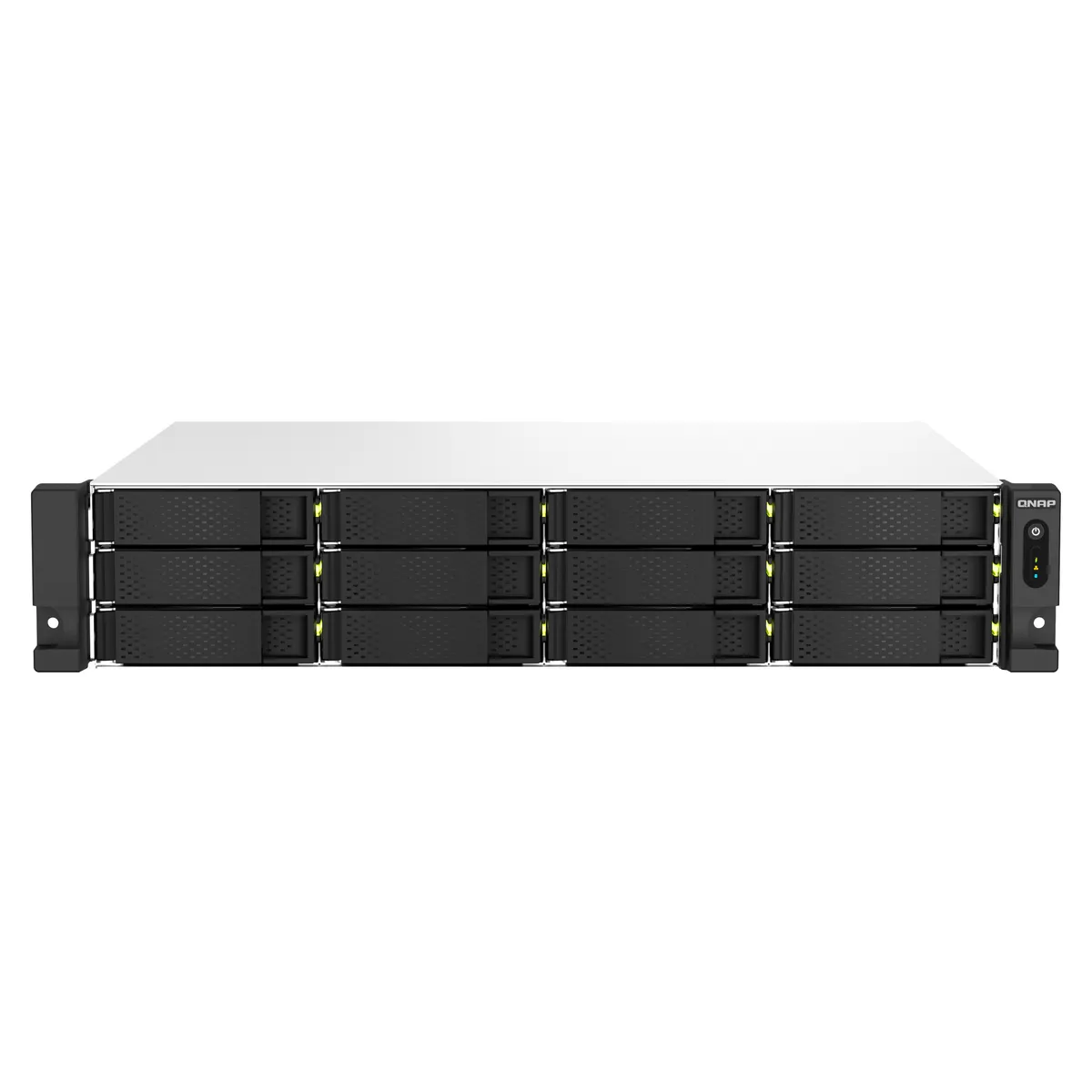 QNAP TS-1264U-RP-8G TS-1264U-RP 8GB DDR4 2x2.5GbE PCIe Gen3 x2 HDMI 1.4b redundáns tápegység 2U rack 12x HDD #1