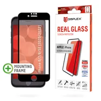 E.V.I. 01253 Displex real glass fc kompatibilis Apple iPhone 6 7 8 SE 2020 2022 edzett üveg átlátszó ütésálló karcolásálló porálló száraz felhelyezés