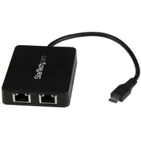 Startech.com US1GC301AU2R USB to Ethernet adapter RJ-45 USB 5 Gbps fekete