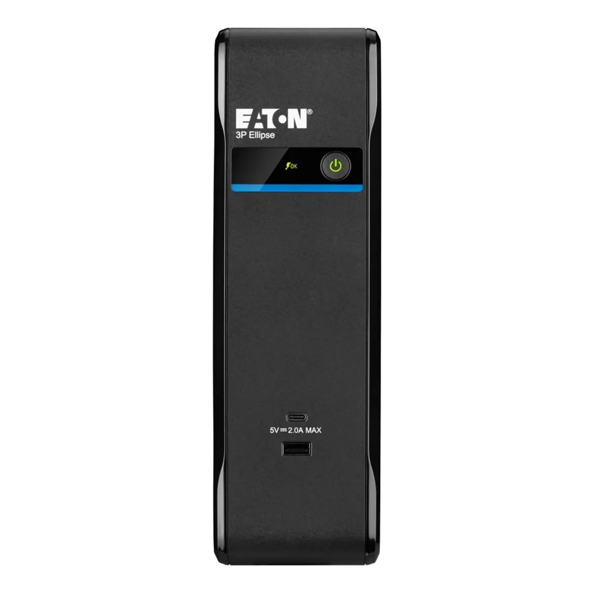 Eaton 3P900UD 3P Ellipse 900VA UPS 4x C14 USB A USB C 12V 9Ah LED kijelző torony Fekete #1