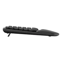 Logitech 920-012334 Wave Keys vezeték nélküli ergonómikus billentyűzet párnázott kéztámasz grafitszürke