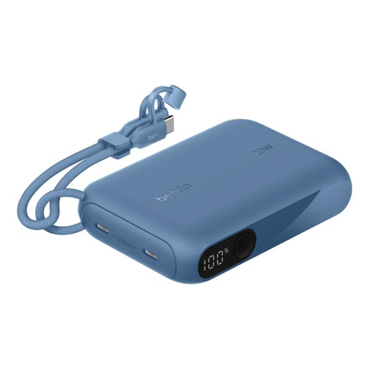 Belkin BPB027HQBL BoostCharge power delivery kijelzővel 10 000 mAh 20 W 2x USB-C kék #1