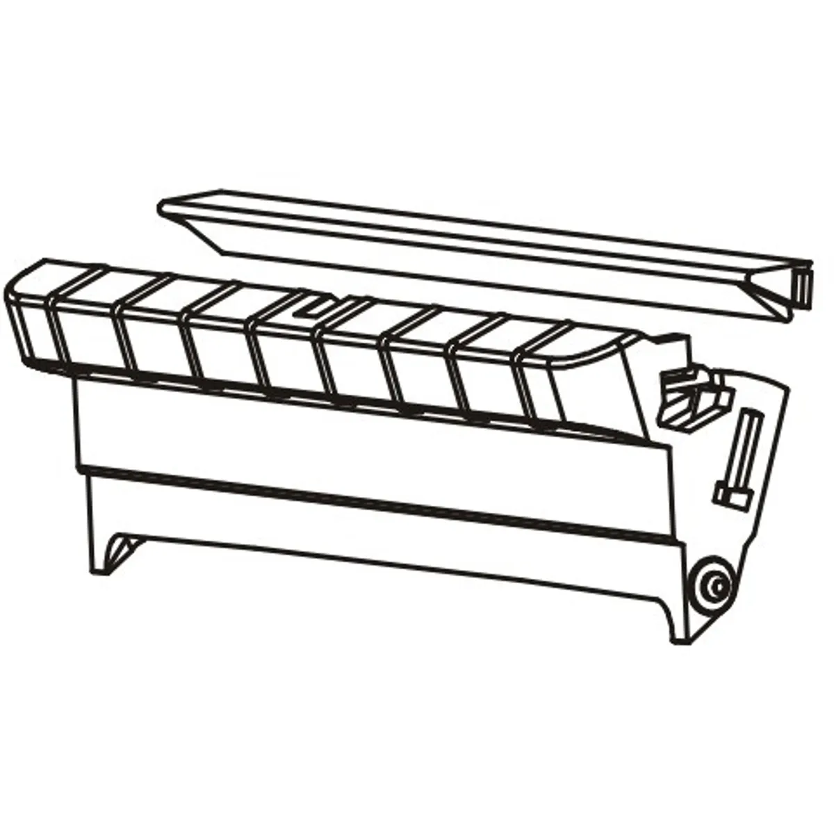 Zebra P1027135-044 Elülső keret adagoló készlet direkt termál kompatibilitás GX420d 1 db #1