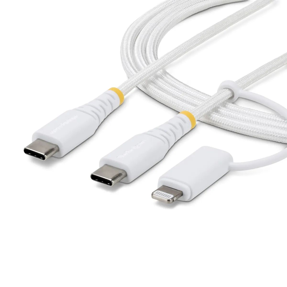 Startech.com 2M-U2-LNTC-CABLE USB-C kábel 2 m nikkel bevonatú érintkezők fehér #1