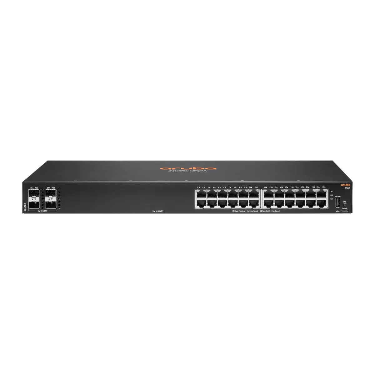 HP Enterprise JL678AABB Aruba 6100 24G 4SFP L3 24x RJ-45 USB 1U #1