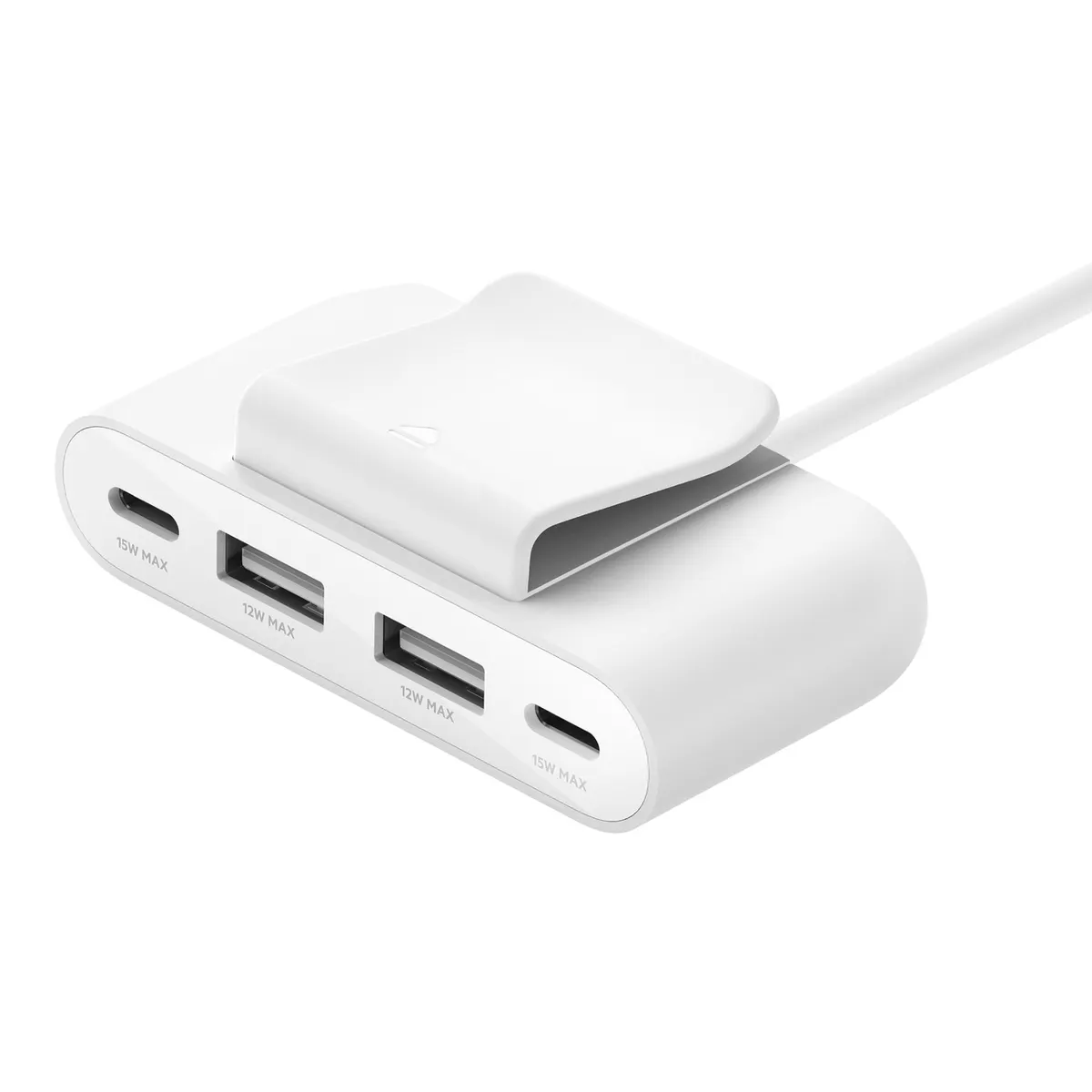 Belkin BUZ001BT2MWHB7 BoostCharge 4-portos USB Power Extender 2 m USB-C bemenet fehér #1