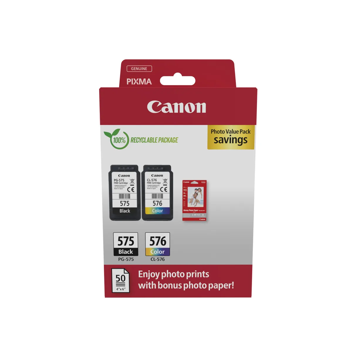 Canon 5438C004 tintapatron értékcsomag fekete cián magenta sárga 2 db kompatibilis PIXMA TS3550i TS3551i TR4750i TR4751i #1