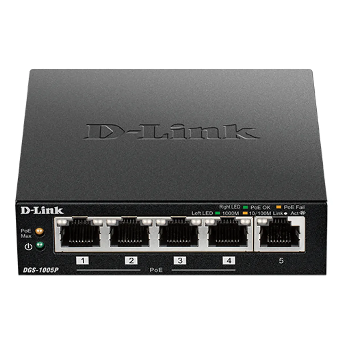 D-Link DGS-1005P-E 5-portos asztali gigabit PoE kapcsoló #1