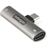 Startech.com CDP235APDM USB-C hub 3,5 mm audio 60 W PD fém