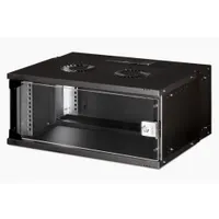 Assmann DN-49201 falra szerelhető állvány 4U 60 kg IP20 fekete biztonsági kulcs kábelvezetés számítógépkeret sínek