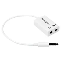 Startech.com MUYHSMFFADW 3,5 mm fejhallgató osztó fehér 1 bemenet 3,5 mm, 2 x 3,5 mm kimenet, 0,152 m