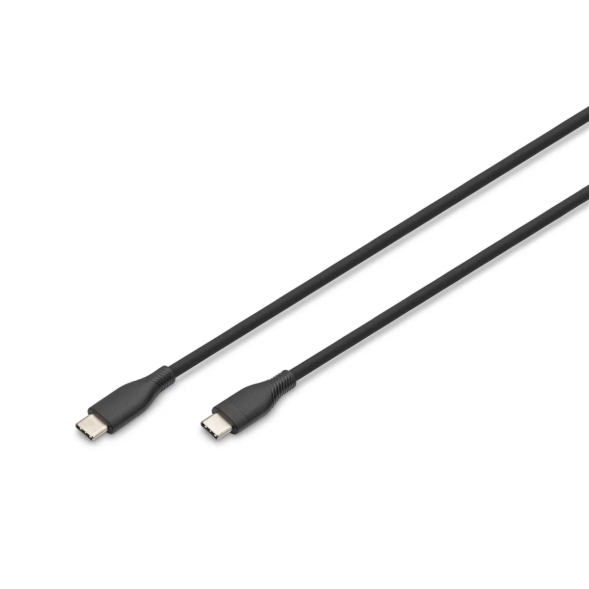 Assmann AK-300341-010-S USB-C to USB-C kábel 1 m fekete mágneses árnyékolás USB 2.0 0,48 Gbit/s 60W PD #1
