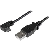 Startech.com USBAUB2MRA usb a-micro-b kábel 2 m usb 2.0 nikkel bevonatú érintkezők fekete