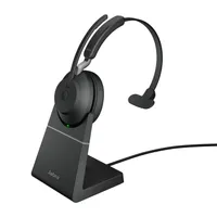 Jabra 26599-889-989 Evolve2 65 UC monó fejhallgató vezeték nélküli Bluetooth USB-A UC töltőállvány