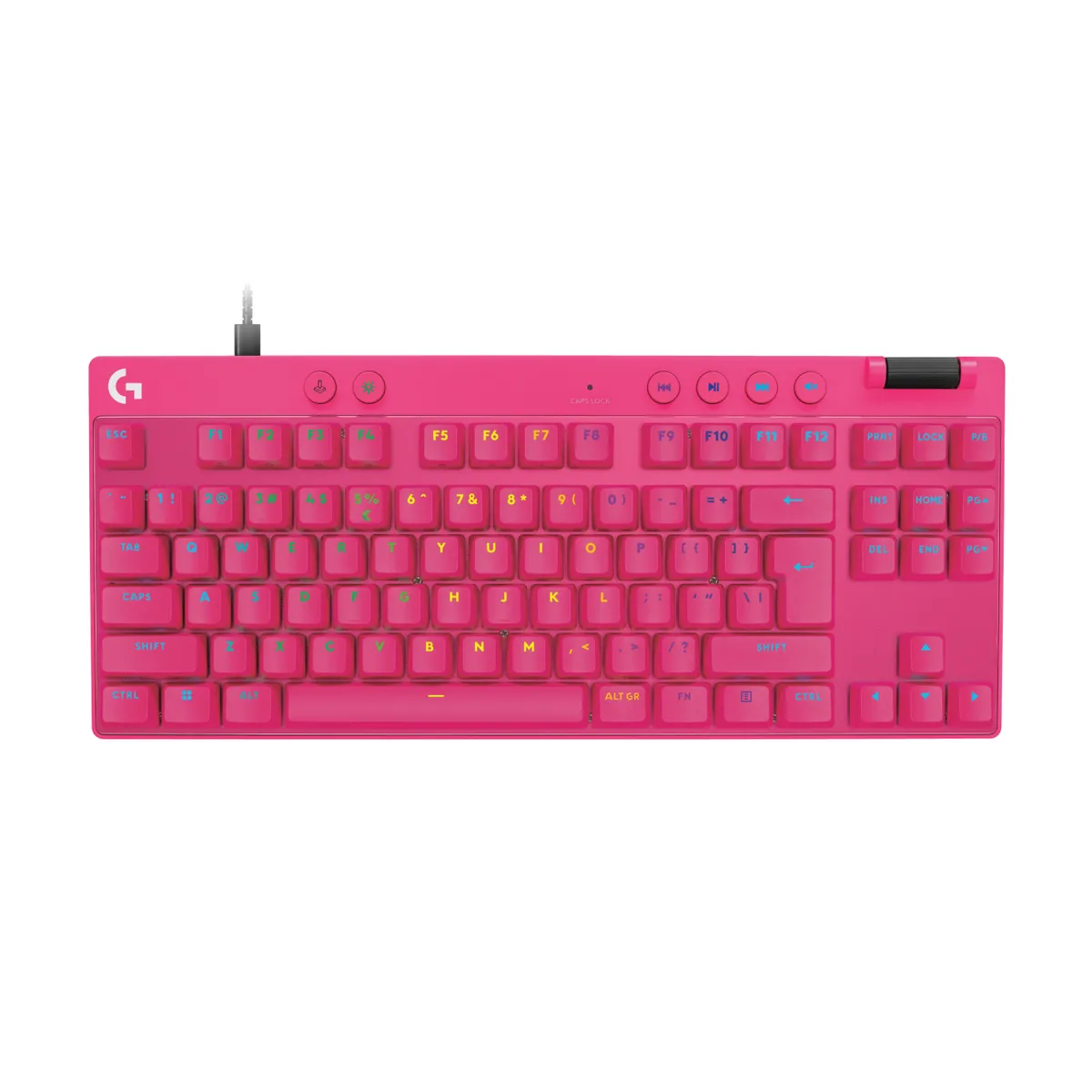 Logitech 920-013253 PRO X TKL RAPID mágneses-mechanikus kapcsoló USB 1,8 m LED rózsaszín #1
