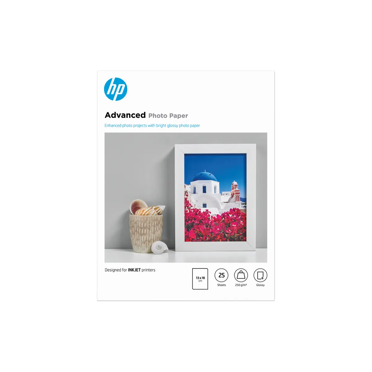HP Inc. Q8696A HP Advanced fotópapír 13x18 cm 25 lap 250 g m2 #1
