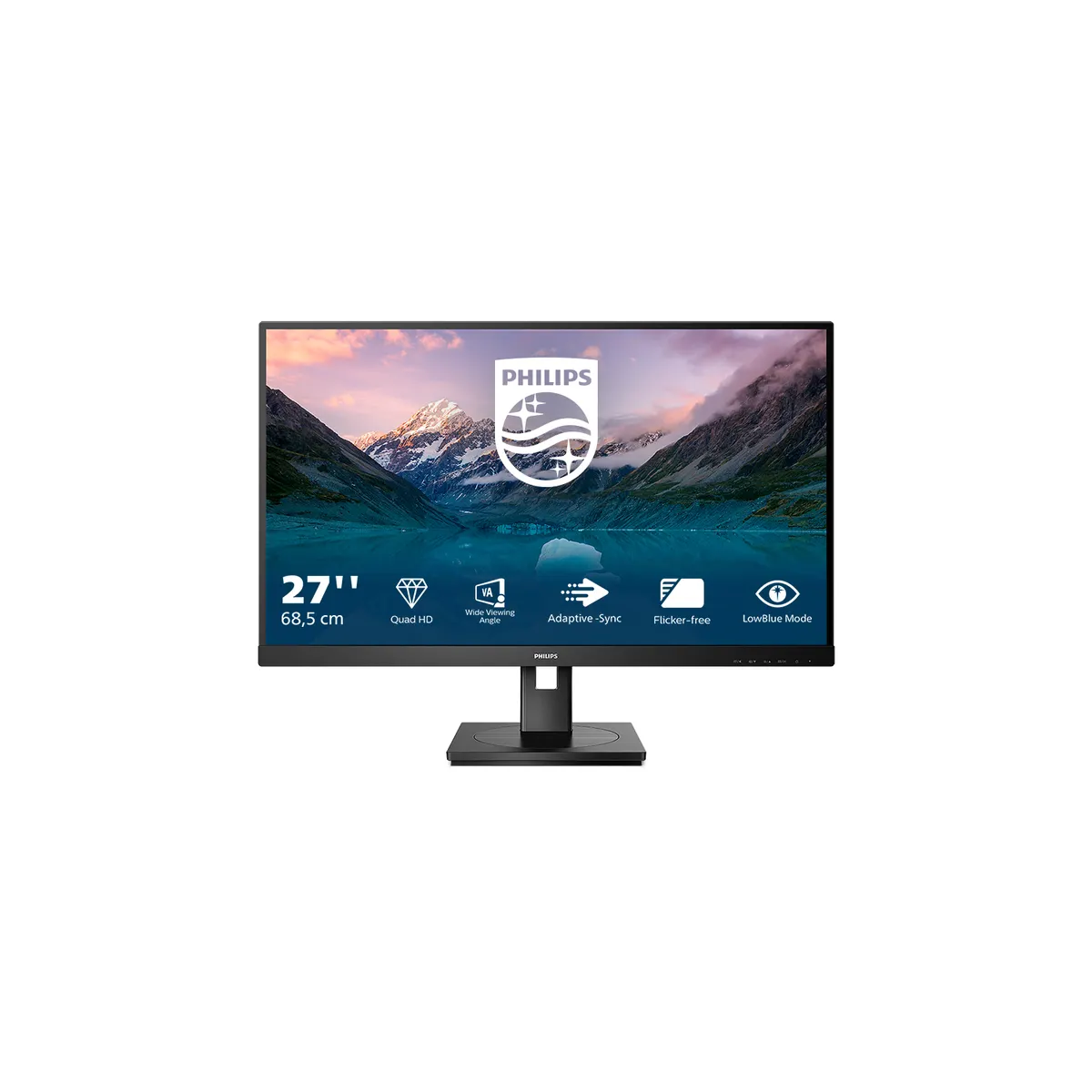 Philips 275S9JML/00 27" QHD VA LED 75Hz LowBlue üzemmód villódzásmentes HDMI DP USB-hub SmartErgoBase #1