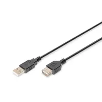 Assmann AK-300200-030-S USB hosszabbító kábel 3 m USB-A USB 2.0 fekete nikkel