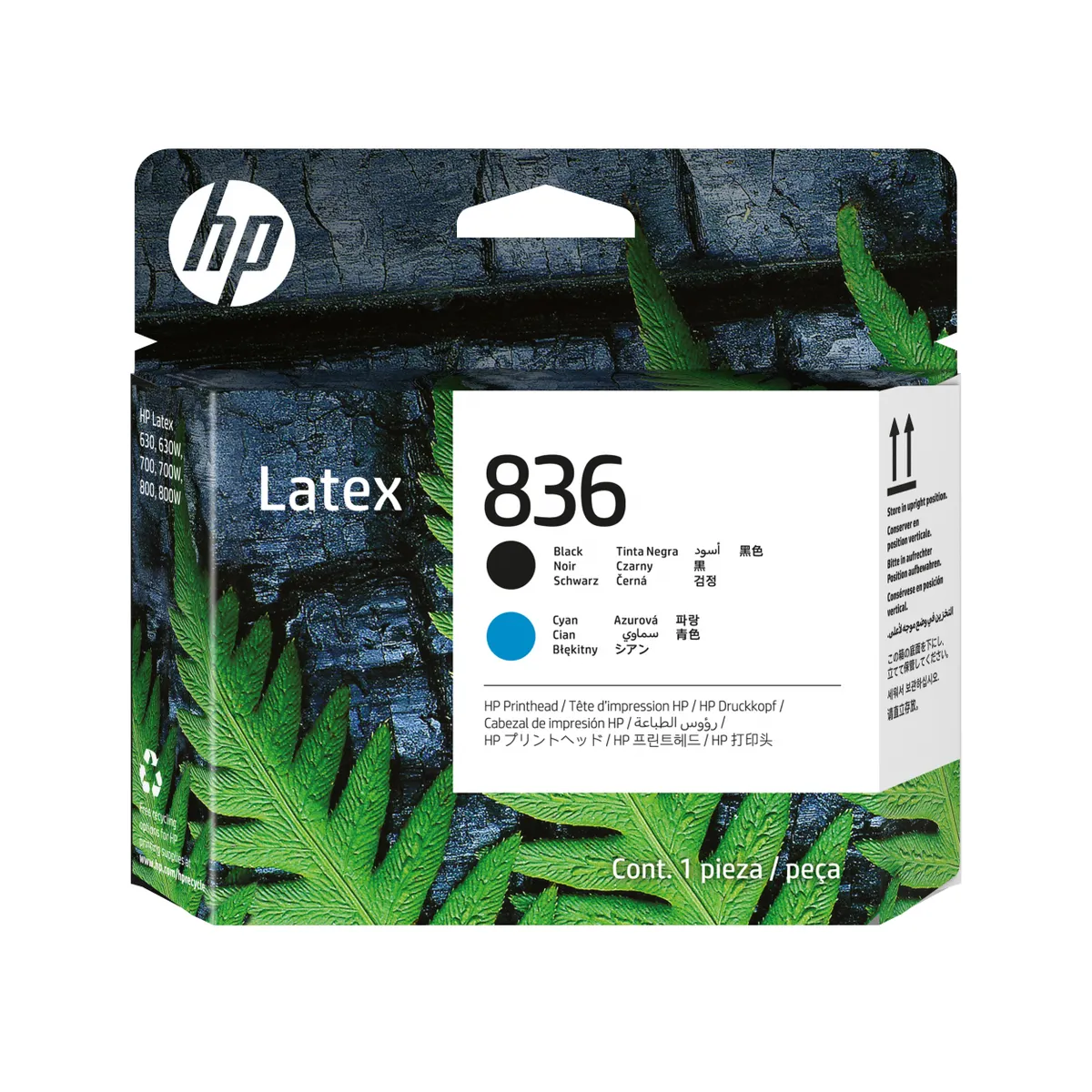 HP Inc. 4UV95A Latex nyomtatófej kompatibilitás: HP Latex 700, 700W, 800, 800W; színek: fekete, cián; technika: termál tintasugaras #1