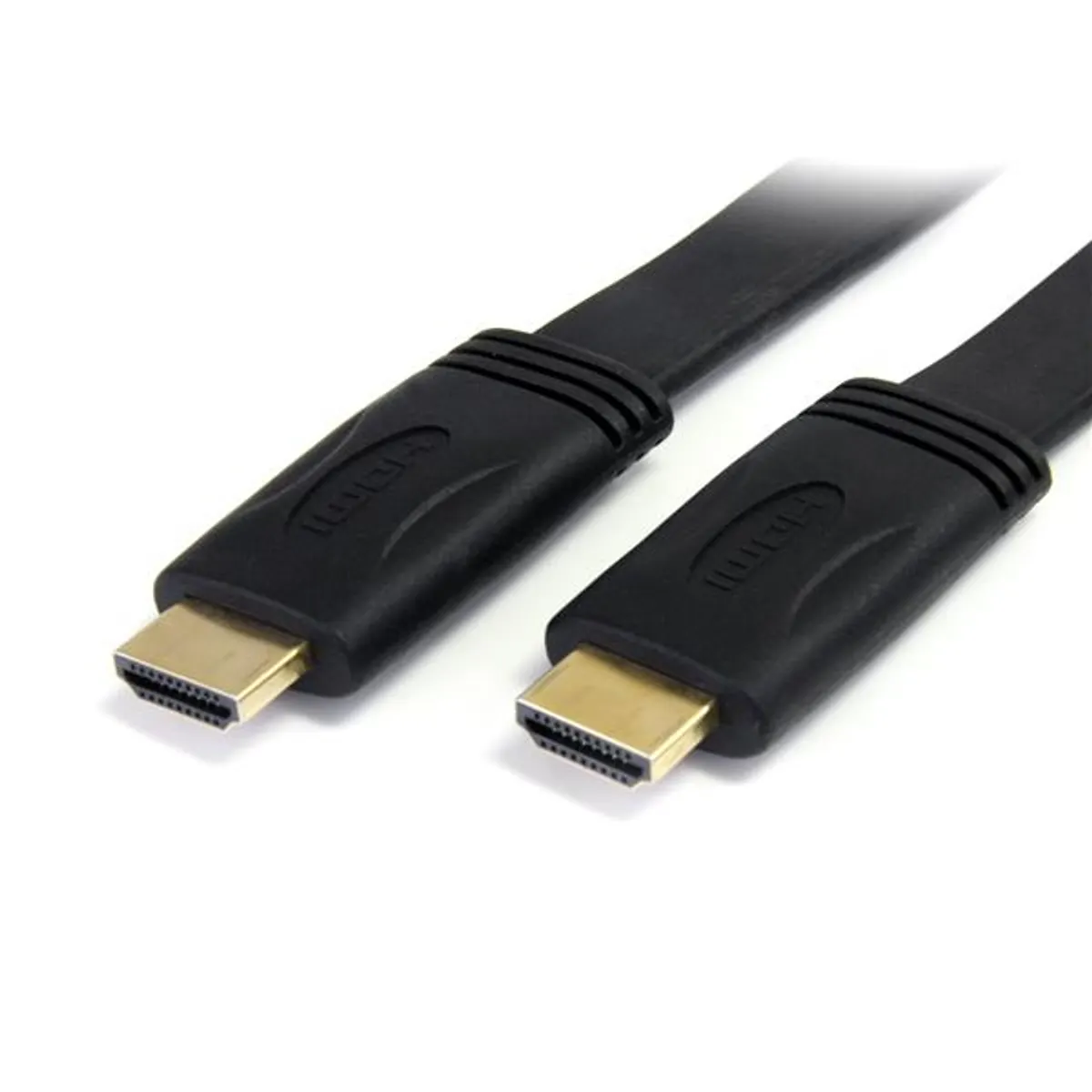 Startech.com HDMM5MFL HDMI Flat kábel 5 m 4K 4096x2160 aranyozott érintkezők 3D fekete #1