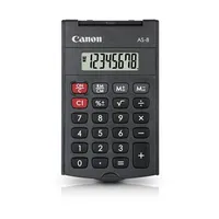 Canon 4598B001 AS-8 zsebszámológép 8 számjegyű, 360-fokos fedél, nagy LCD, hordozható, környezetbarát anyagok