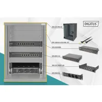 Assmann DN-10-SET-2-B 9U falra szerelheto rack keret 30 kg 4000 W IP20 biztonsagi kulcs fekete