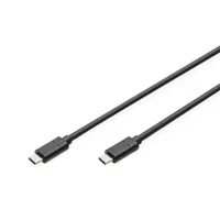 Assmann AK-300138-010-S USB-C összekötő kábel 1 m USB 3.2 Gen 2 nikkel érintkezők fekete