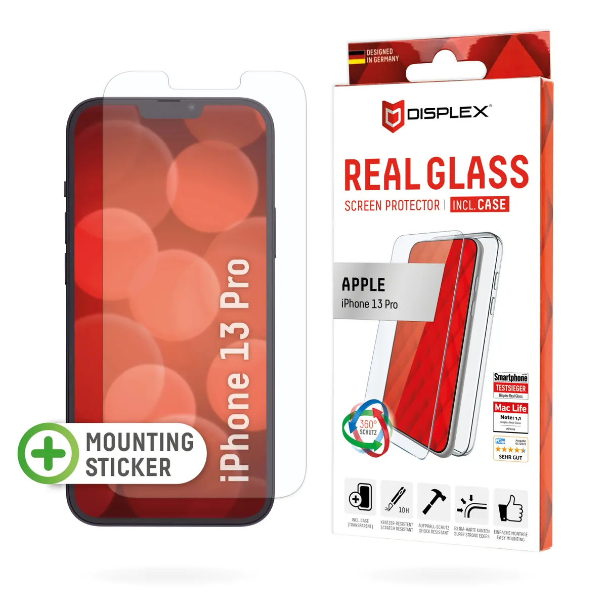 E.V.I. 01512 Displex Real Glass átlátszó edzett üveg iPhone 13 Pro #1