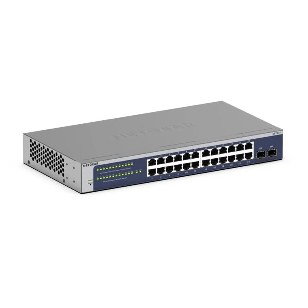 Netgear GS724T-600EUS 24 portos gigabites intelligens kapcsoló 2x SFP 1U rack-állvány #1