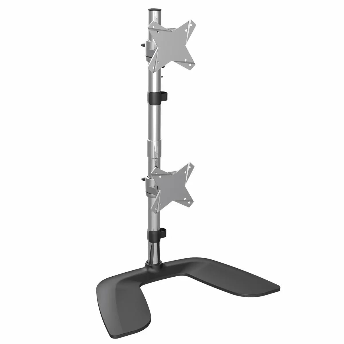 StarTech.com ARMDUOVS kettős monitortartó 13"-27", 16 kg per monitor, VESA75x75-100x100, magasságigazítás, -15-15 elforgás, -15-15 billenés, fekete ezüst #1