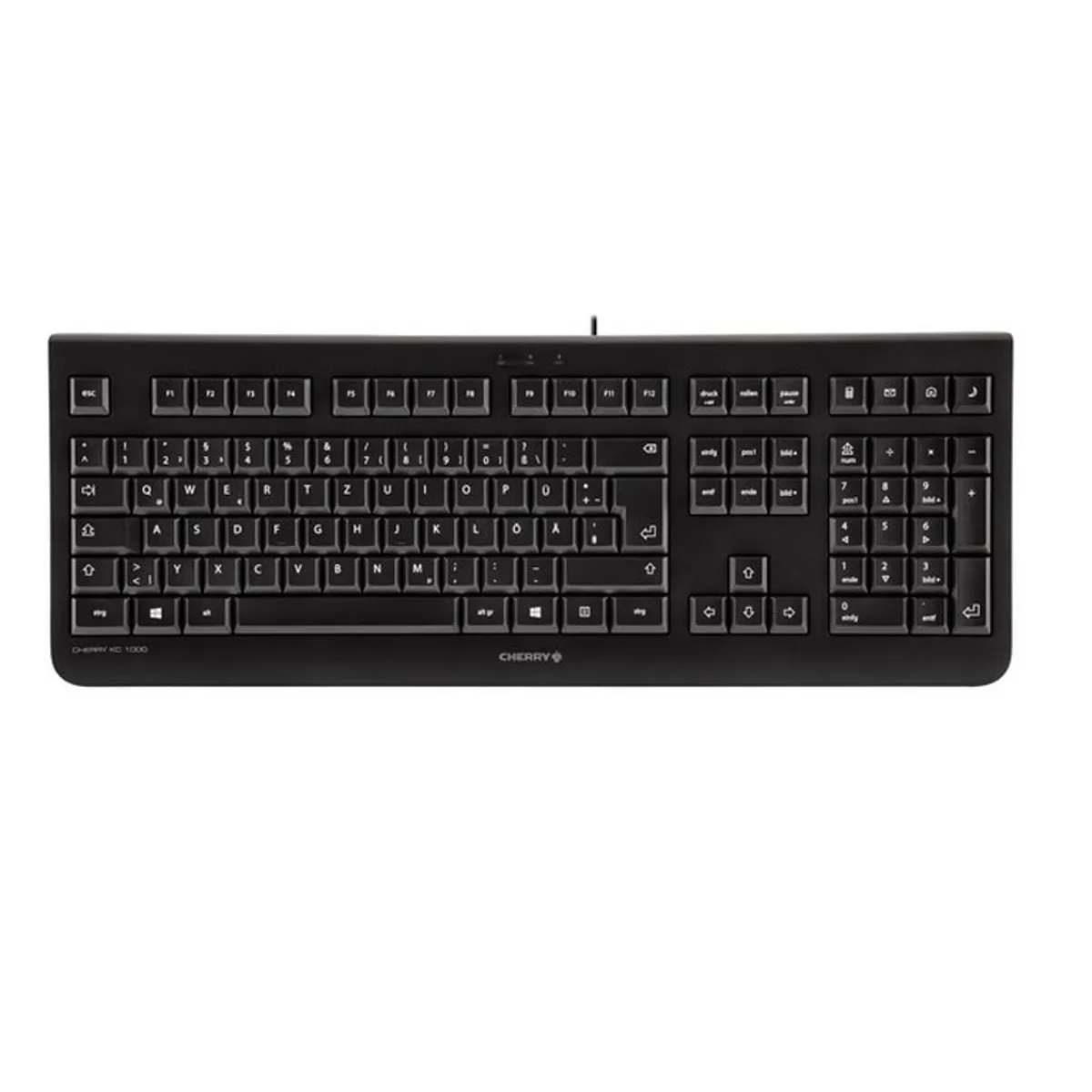 Cherry JK-0800ES-2 KC 1000 109 billentyűs, vezetékes USB, QWERTY, 1,8 m, fekete #1