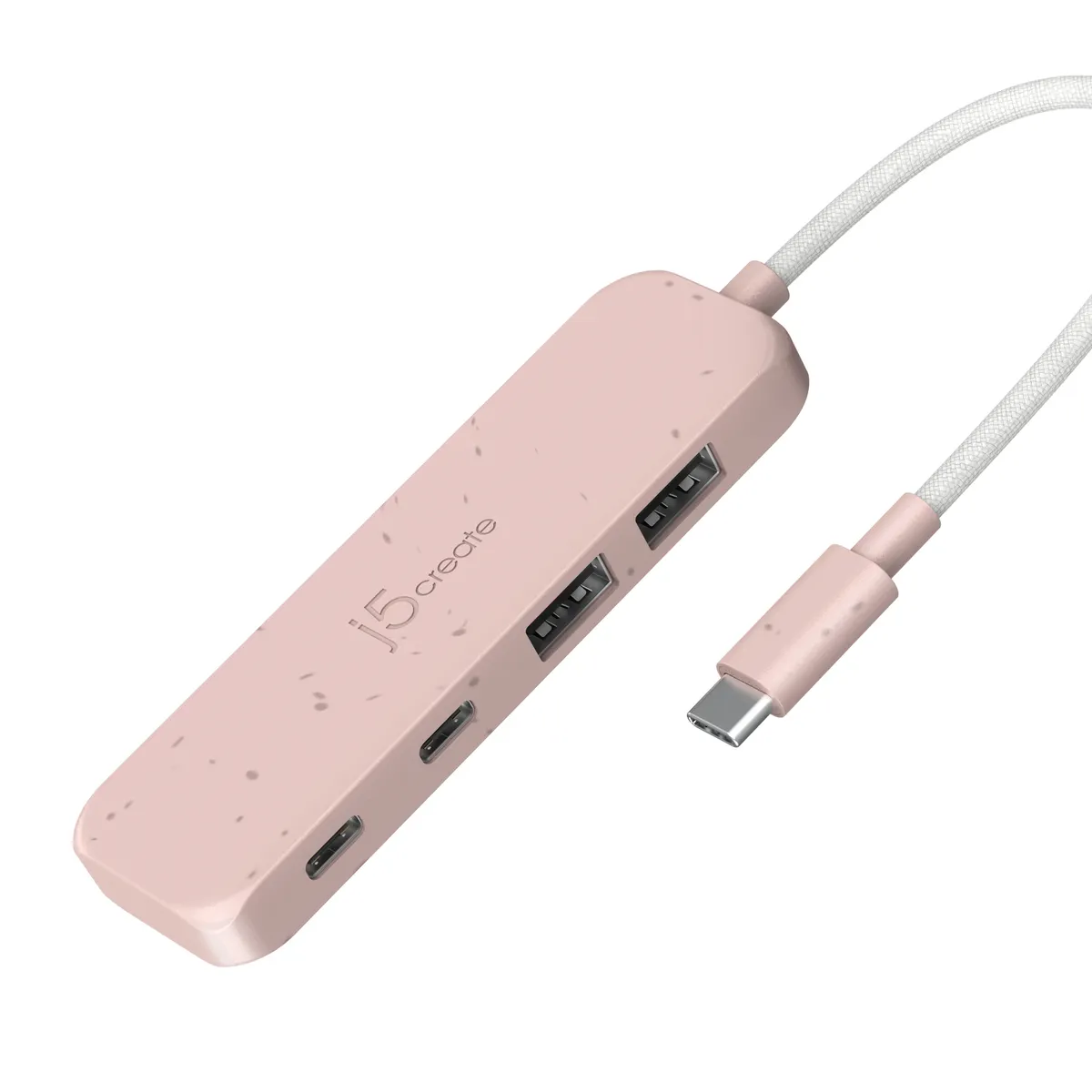 J5create JCH342ER-N USB-C hub 4-port Gen 2 Misty Rose Környezetbarát #1