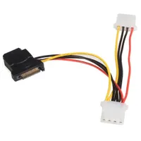 Startech.com LP4SATAFM2L SATA-LP4 tápcsatlakozó kábel 0,153 m