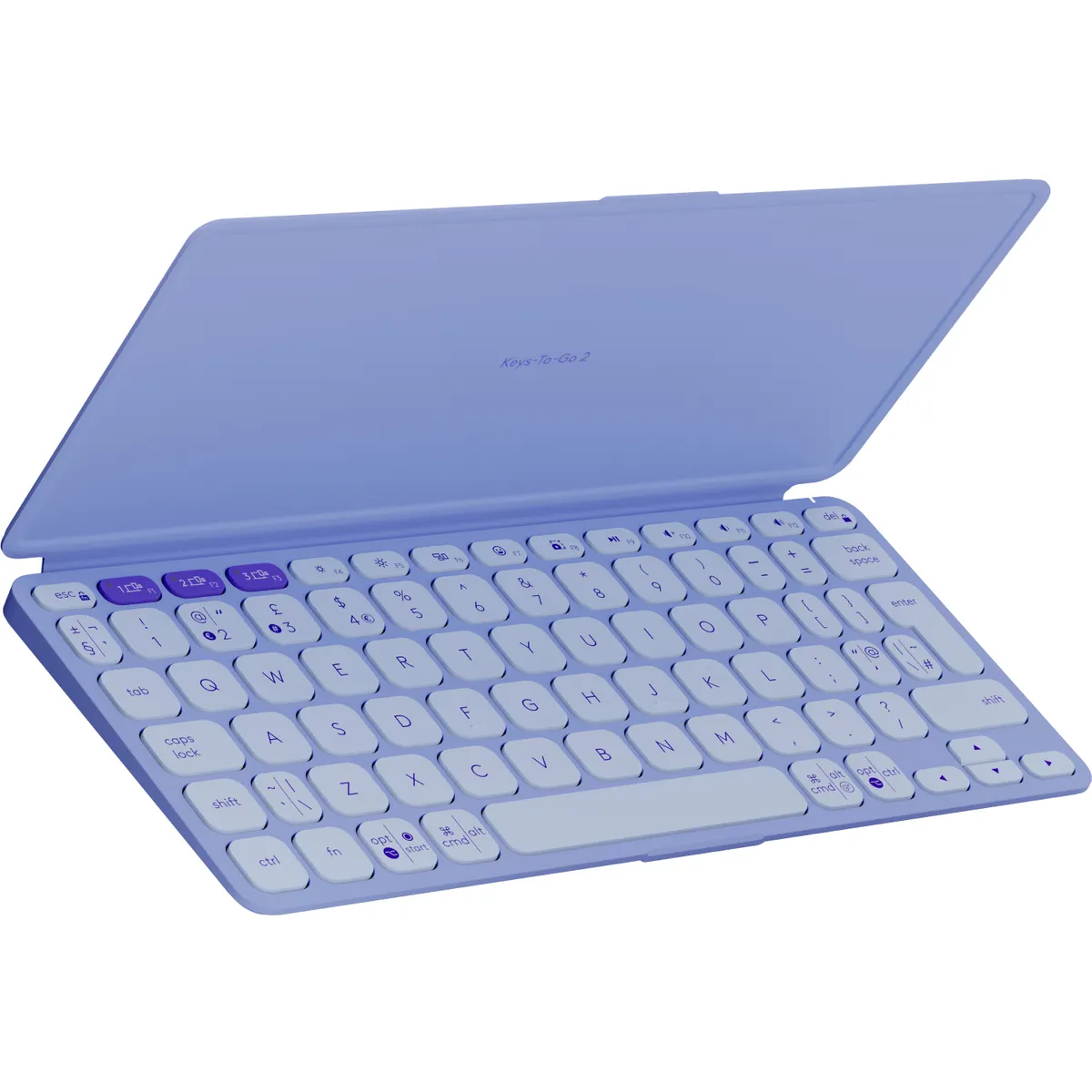 Logitech 920-012986 Keys-To-Go 2 Lilac Bluetooth többeszközös Android ChromeOS Windows iOS iPadOS macOS #1